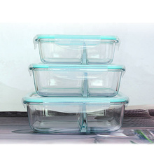 Glass Meal Prep Containers 640ml Airtight Glass Lunch Box glass food storage containers with lids